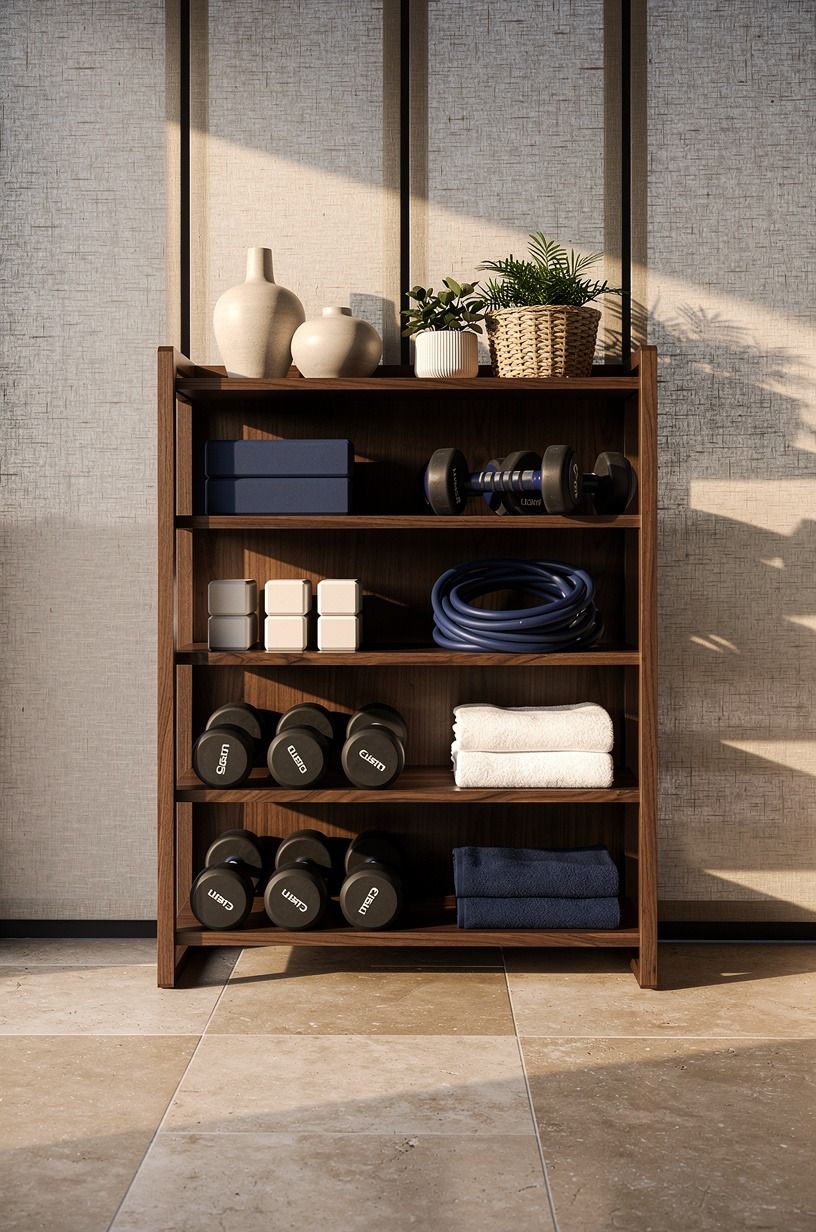 Build a walnut rack for visible gear