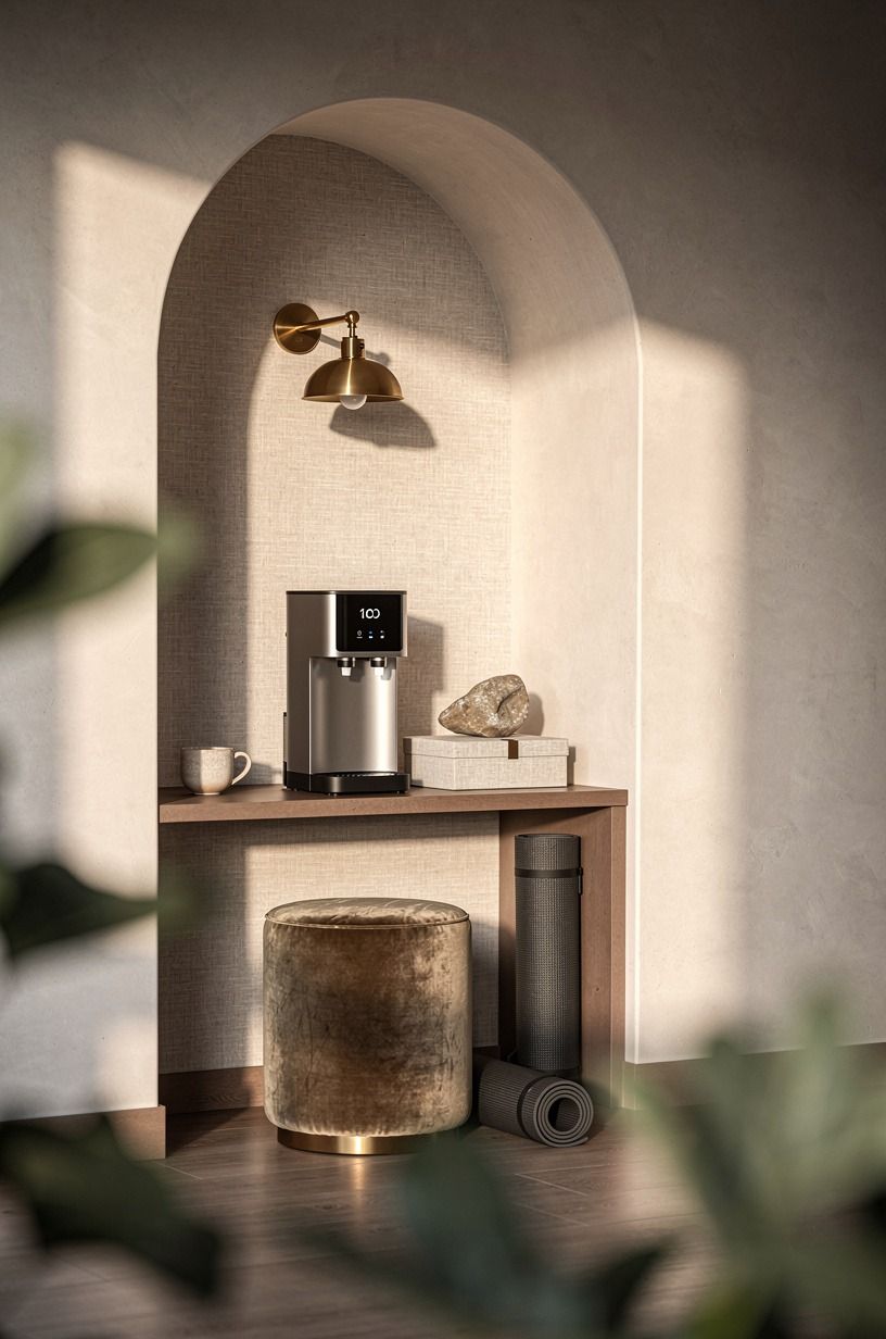 Finish with a water station nook