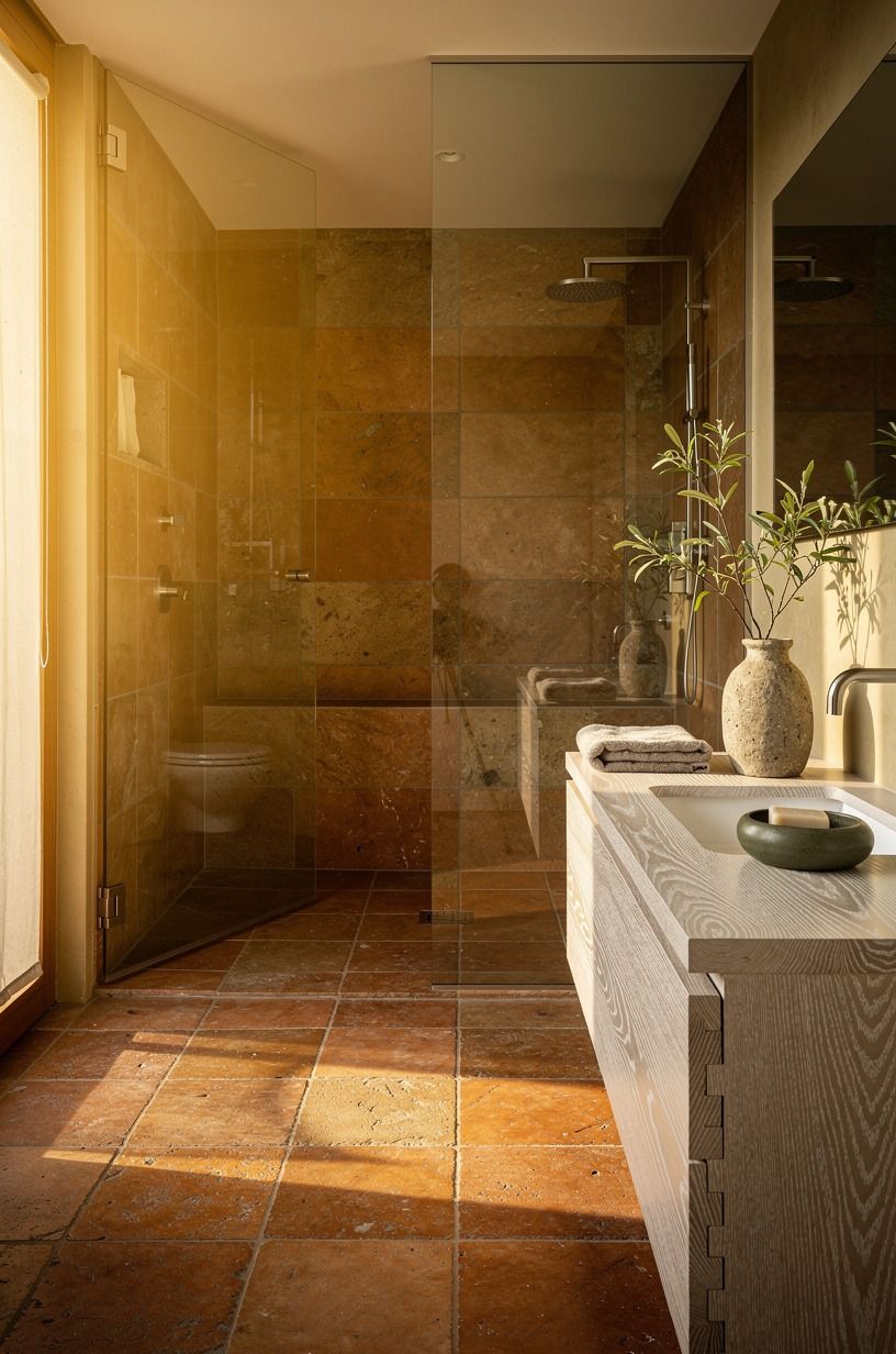 Frame a doorless walk-in with one fixed pane