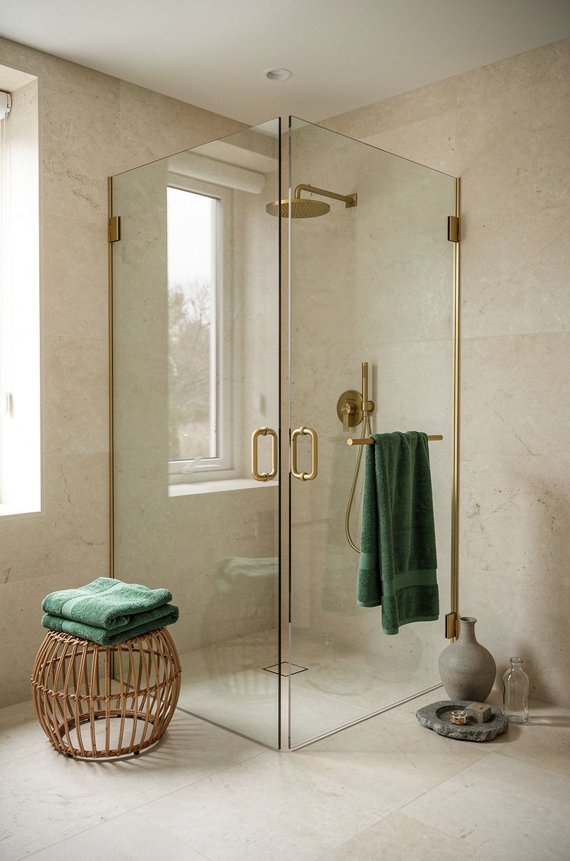 Wrap the corner with frameless glass walls