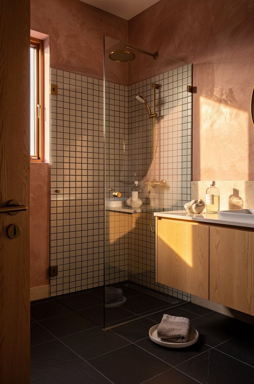 Add a slim black grid to clear glass
