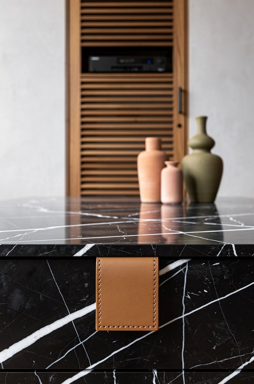 Cable Box Behind a Louvered Door Instead of an Open Shelf
