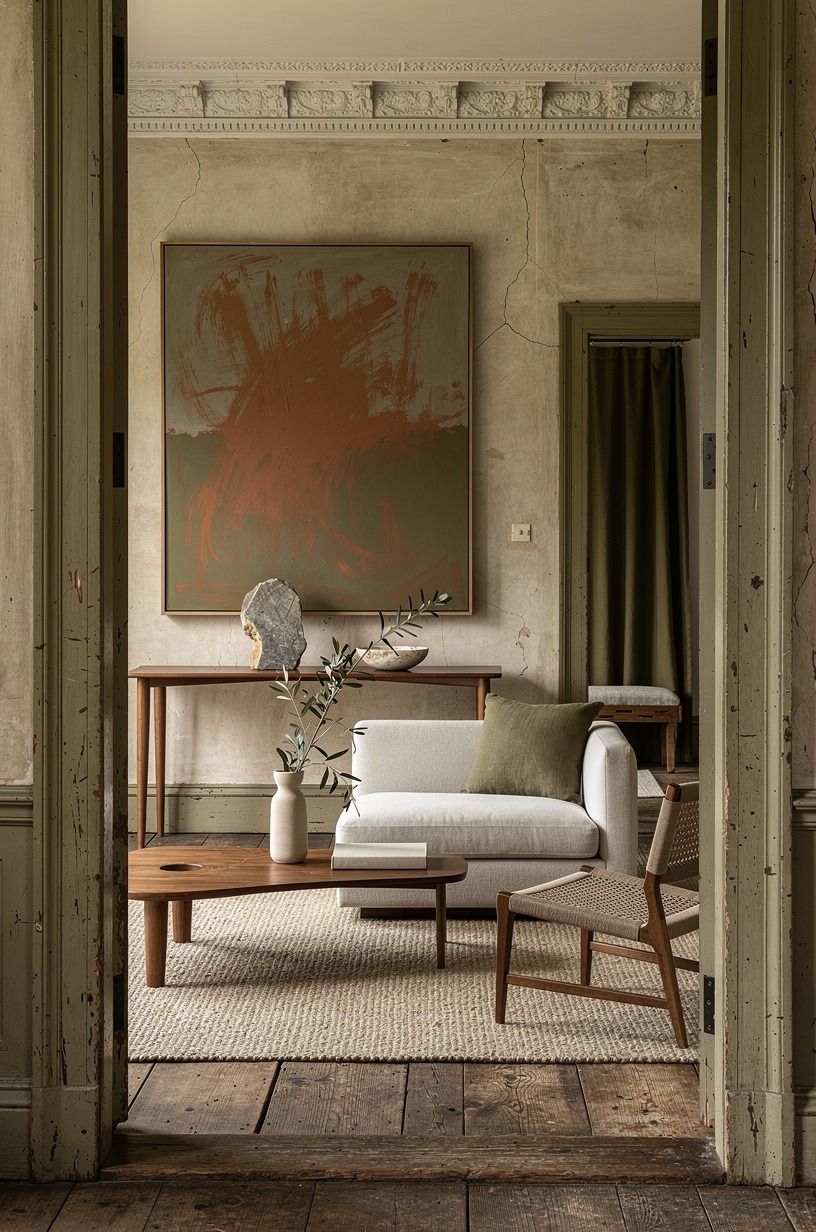 Frame your historic homes interior decor with oversized art