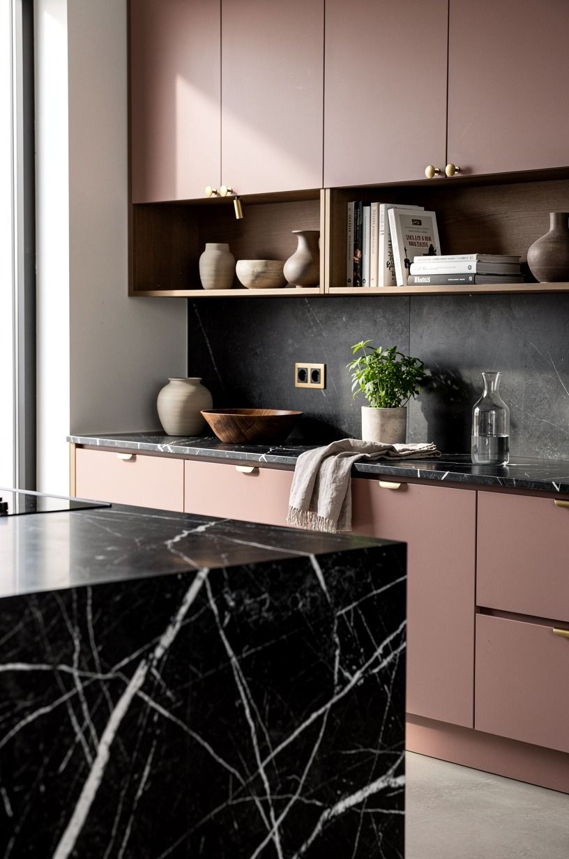 Skip matching hardware and use unlacquered brass sparingly