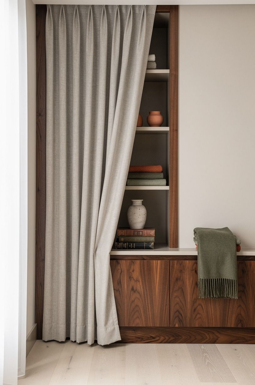 Curtain It Off Over Hanging a Door