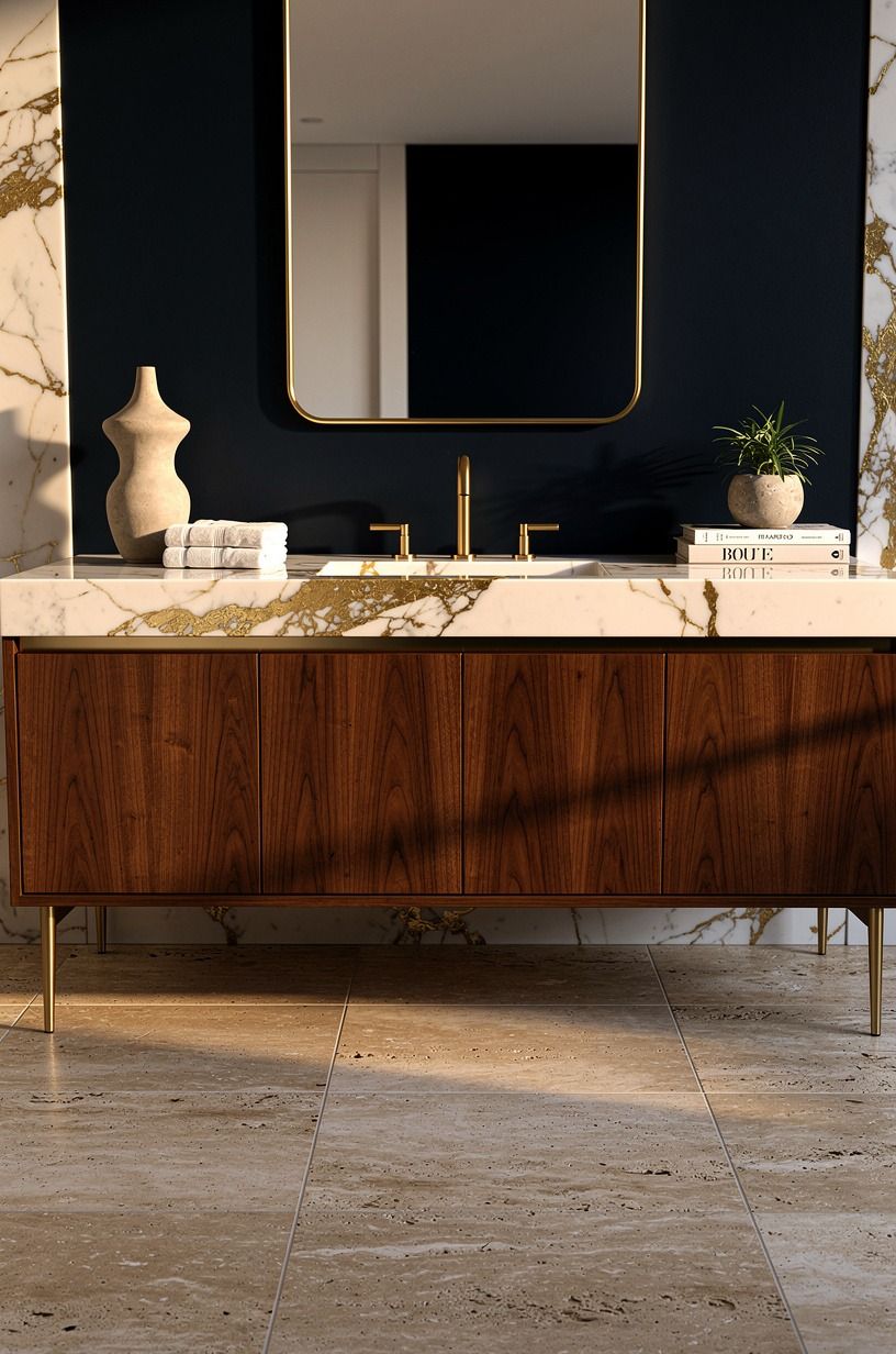 15 Italian & Mediterranean Travertine Bathroom Ideas for a Warm, Timeless Escape