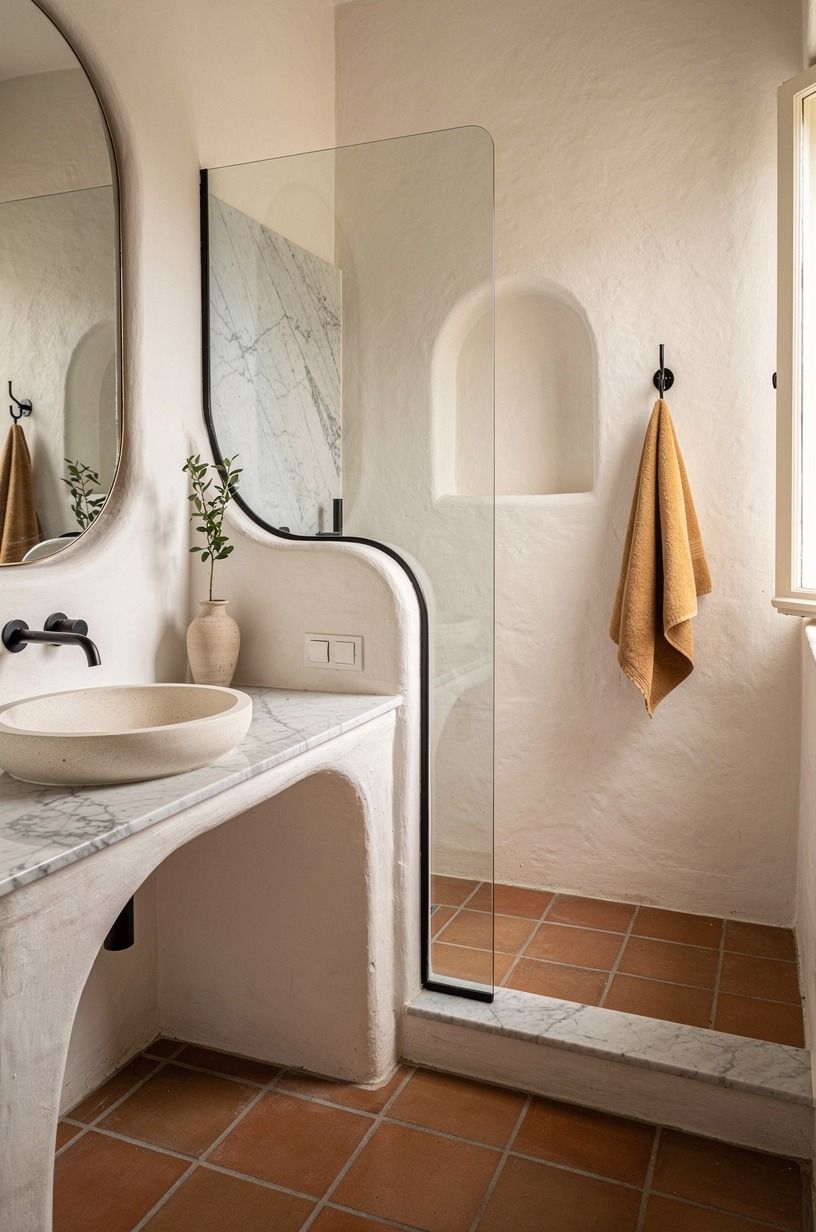 Style it like a spanish bathroom, not a hotel spa