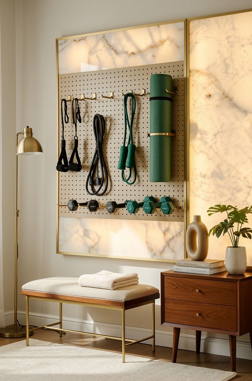 The Pegboard Wall (Storage That Looks Intentional)