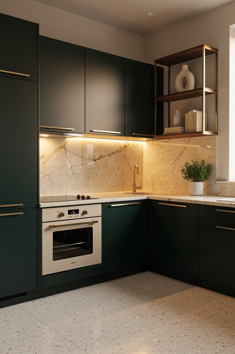 Can dark cabinets work in a small kitchen?