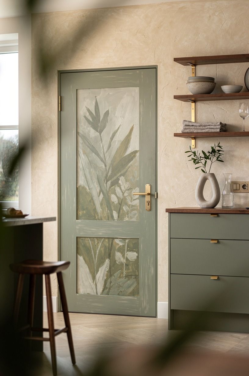 Let one painted pantry door steal the scene