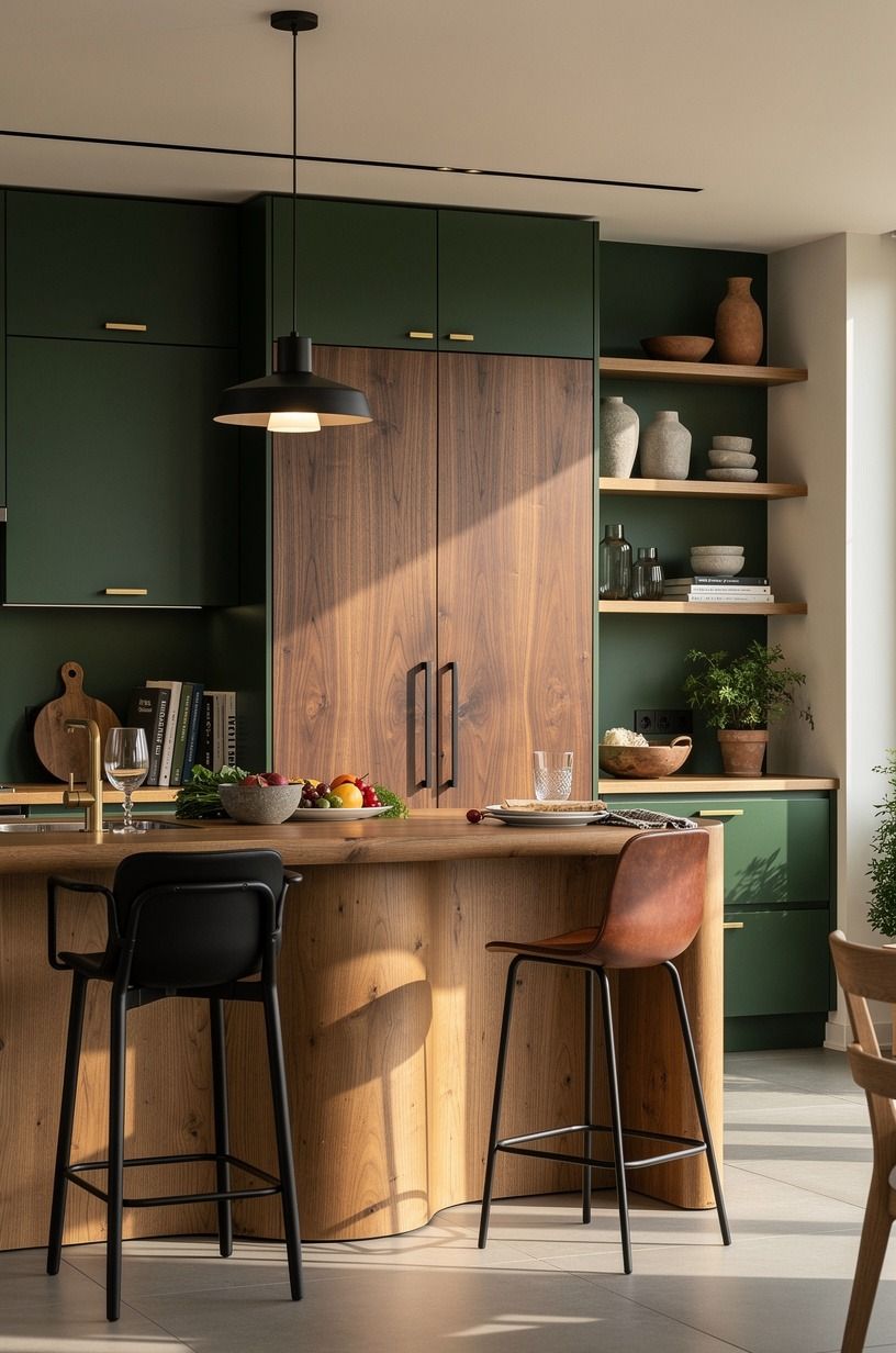 Mix old brass with plain black hardware