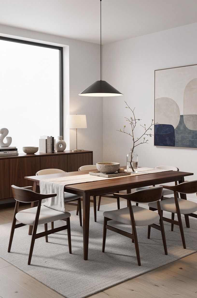 Anchor entertaining house ideas with a table that earns its space
