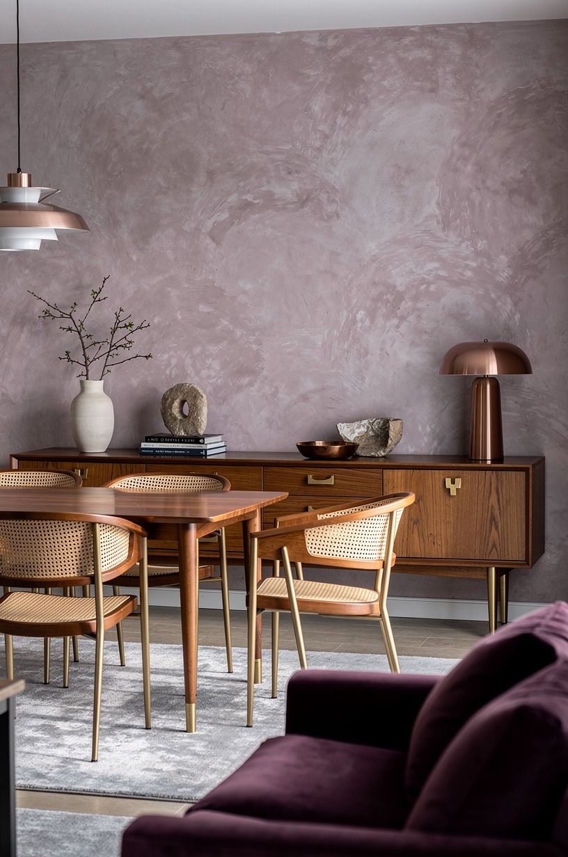 Choose cane chairs over bulky upholstered ones