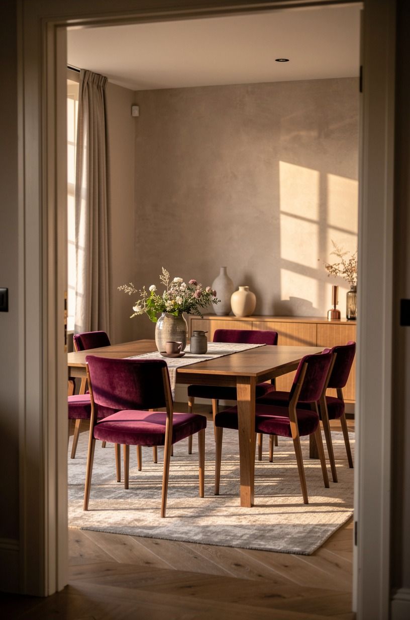 Layer a Two-Wood Rule for traditional American home decor