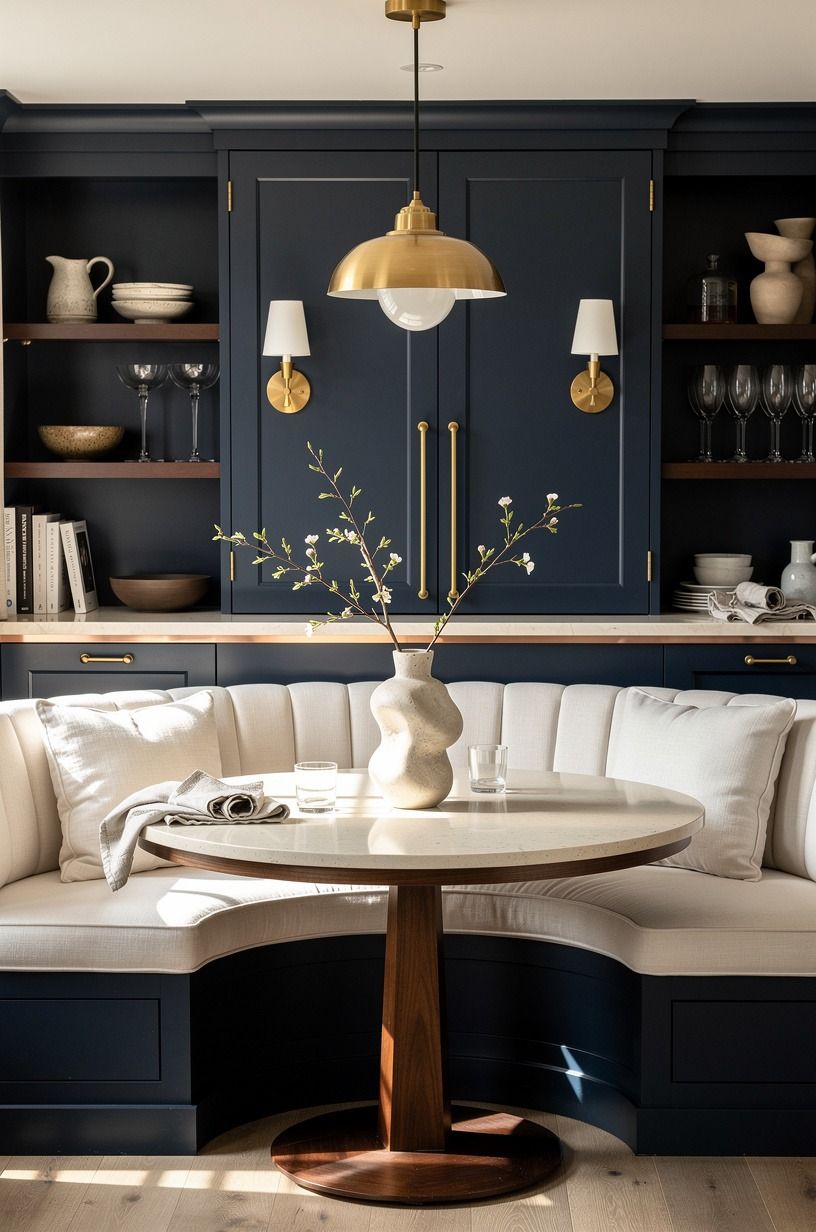 Float a Round Table Into the Banquette