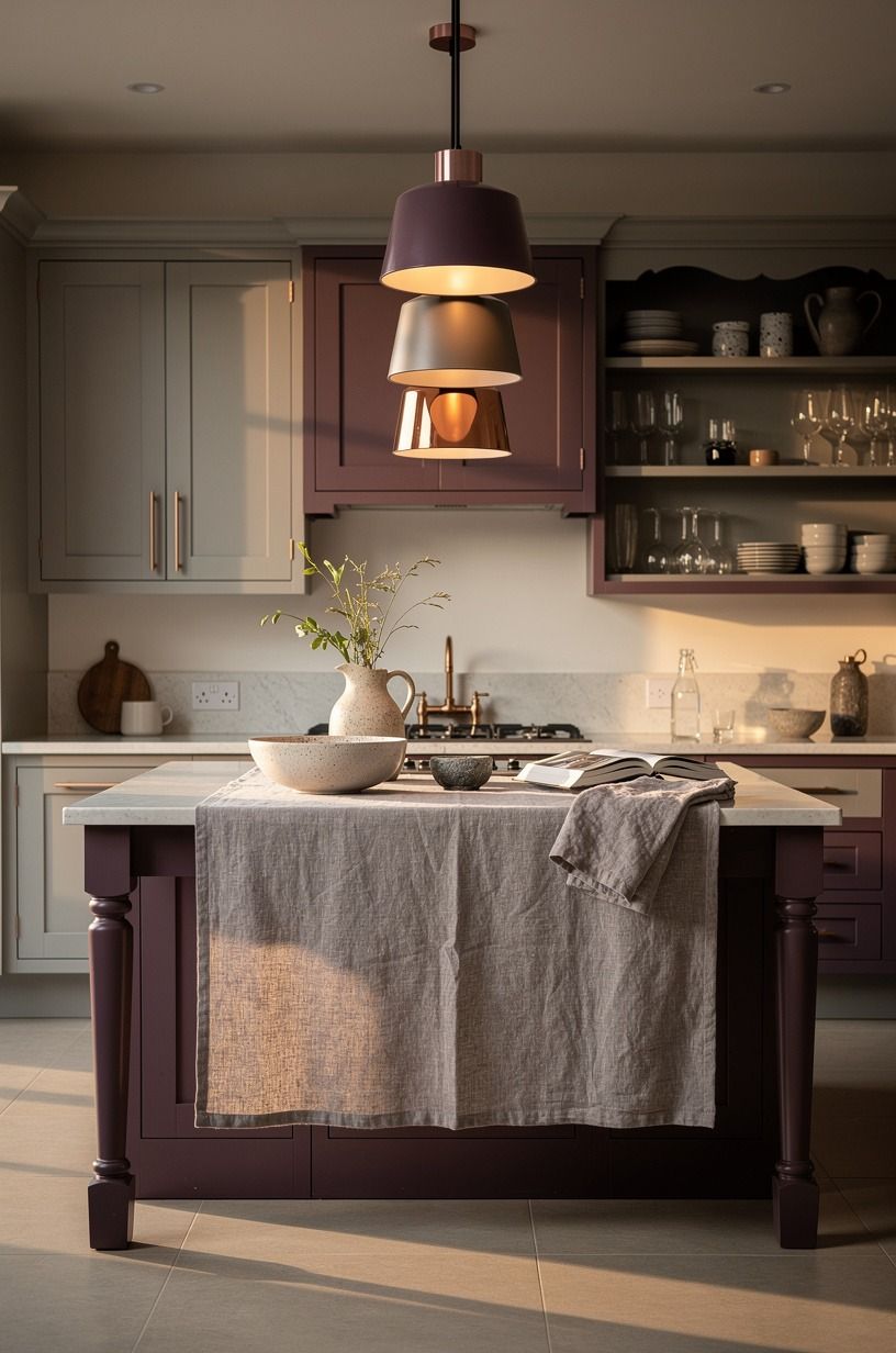 Hang a Three-Height Light Stack Above It