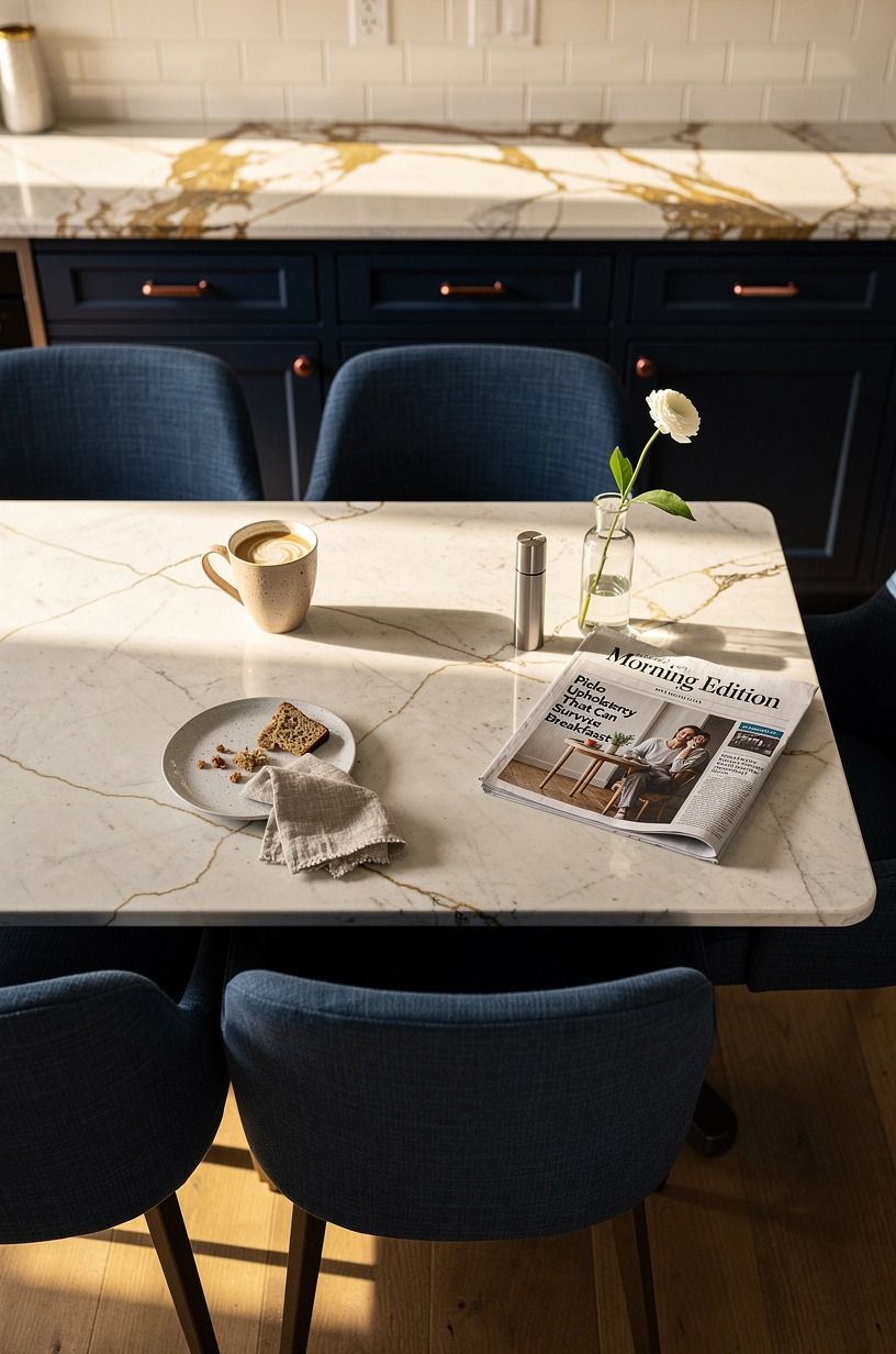 Pick Upholstery That Can Survive Breakfast