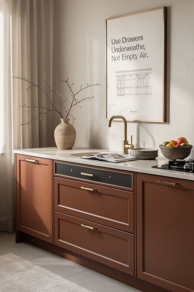 Use Drawers Underneath, Not Empty Air