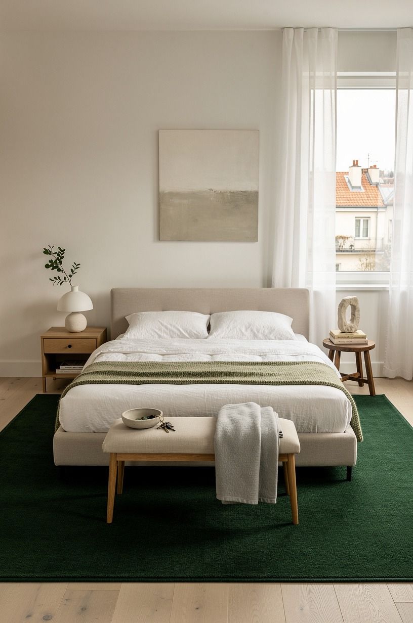 Choose a Rug That Reaches Past the Bed