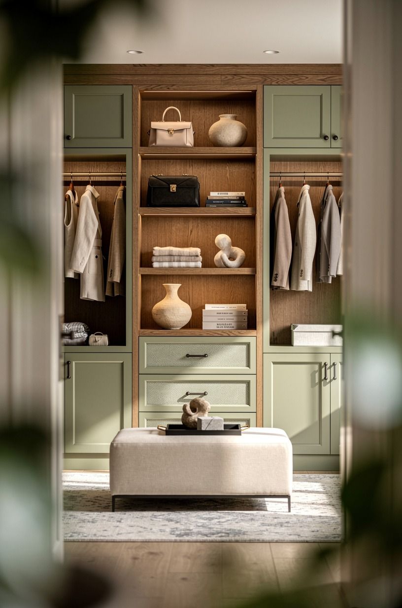 Build the Two-Wood Rule Into Your Walking Closet Ideas Luxury