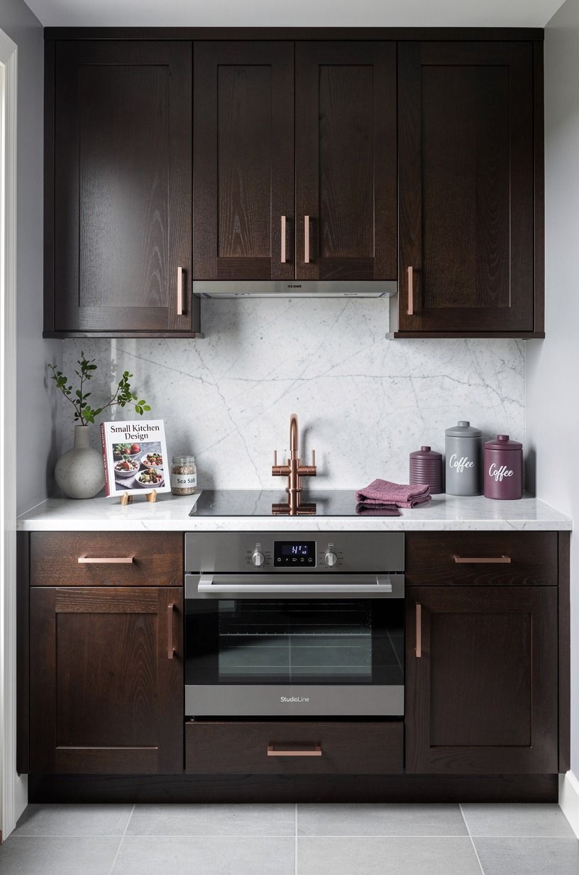 Can dark wood work in a small kitchen?