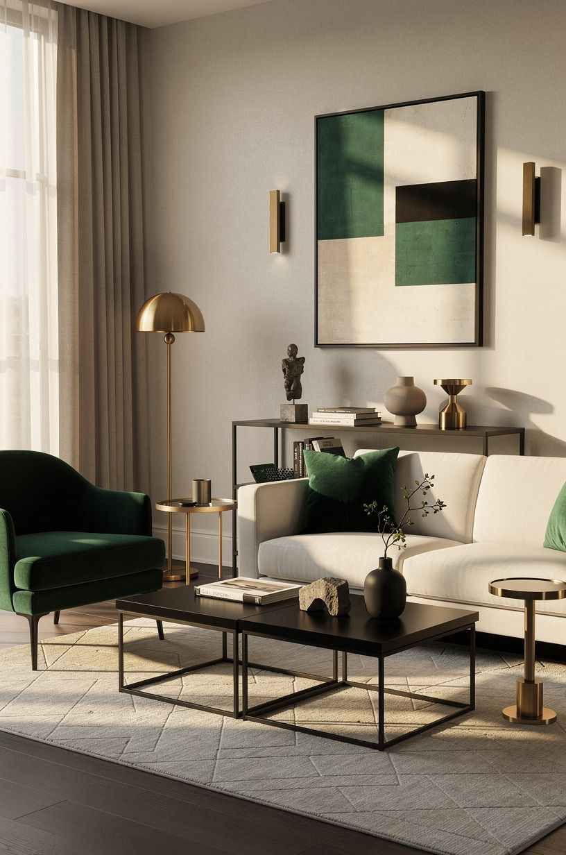 Mix Black Details With Warm Metals (The Quiet Contrast)
