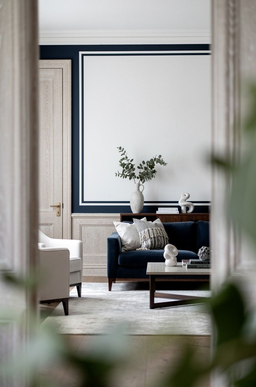 Paint a Moody Border Instead of Adding More Decor