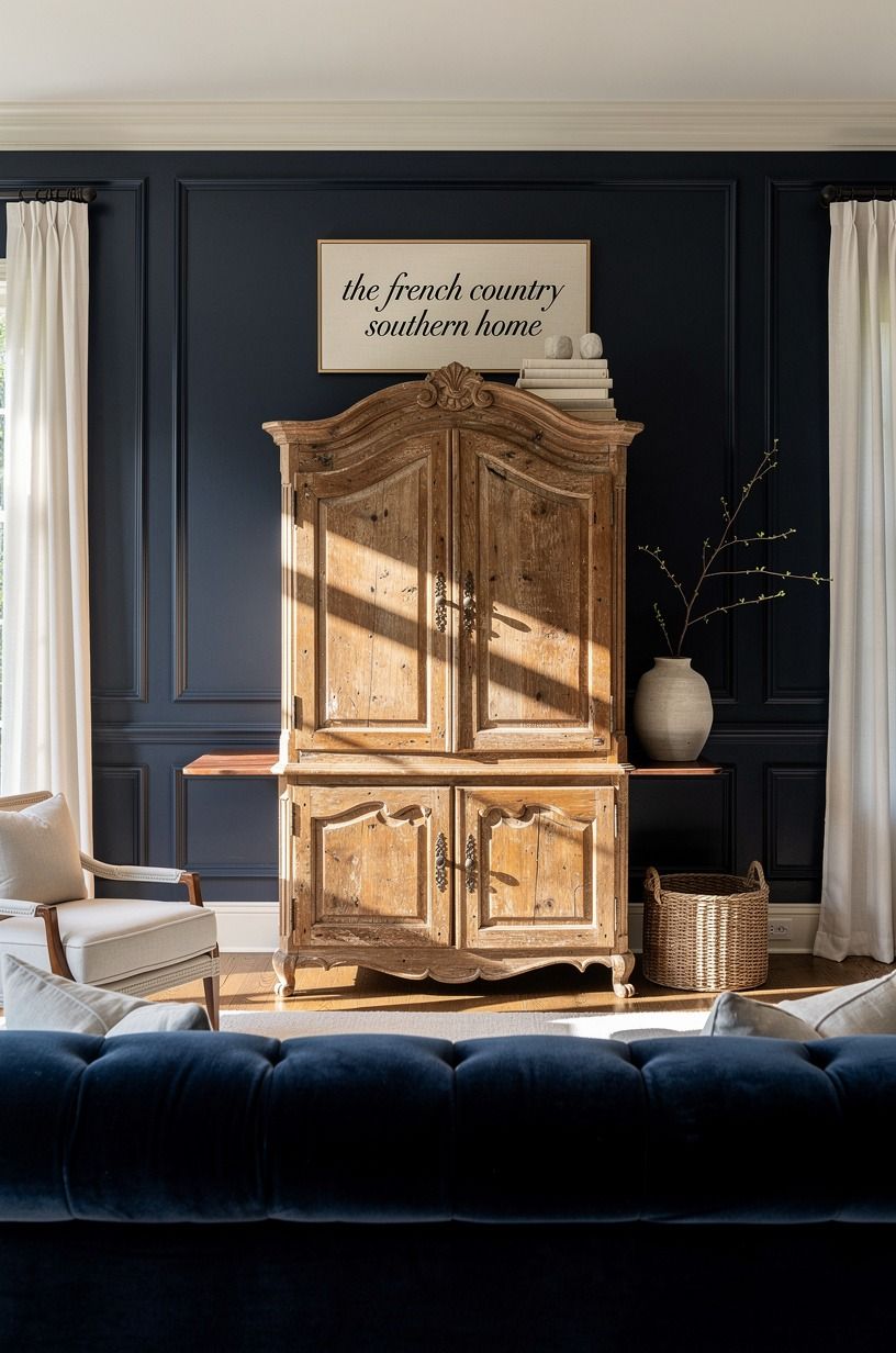 Bring in one piece of real, old furniture