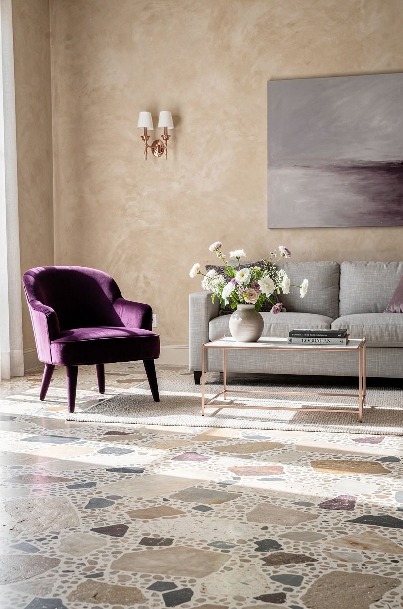 Paint the walls the color of old plaster