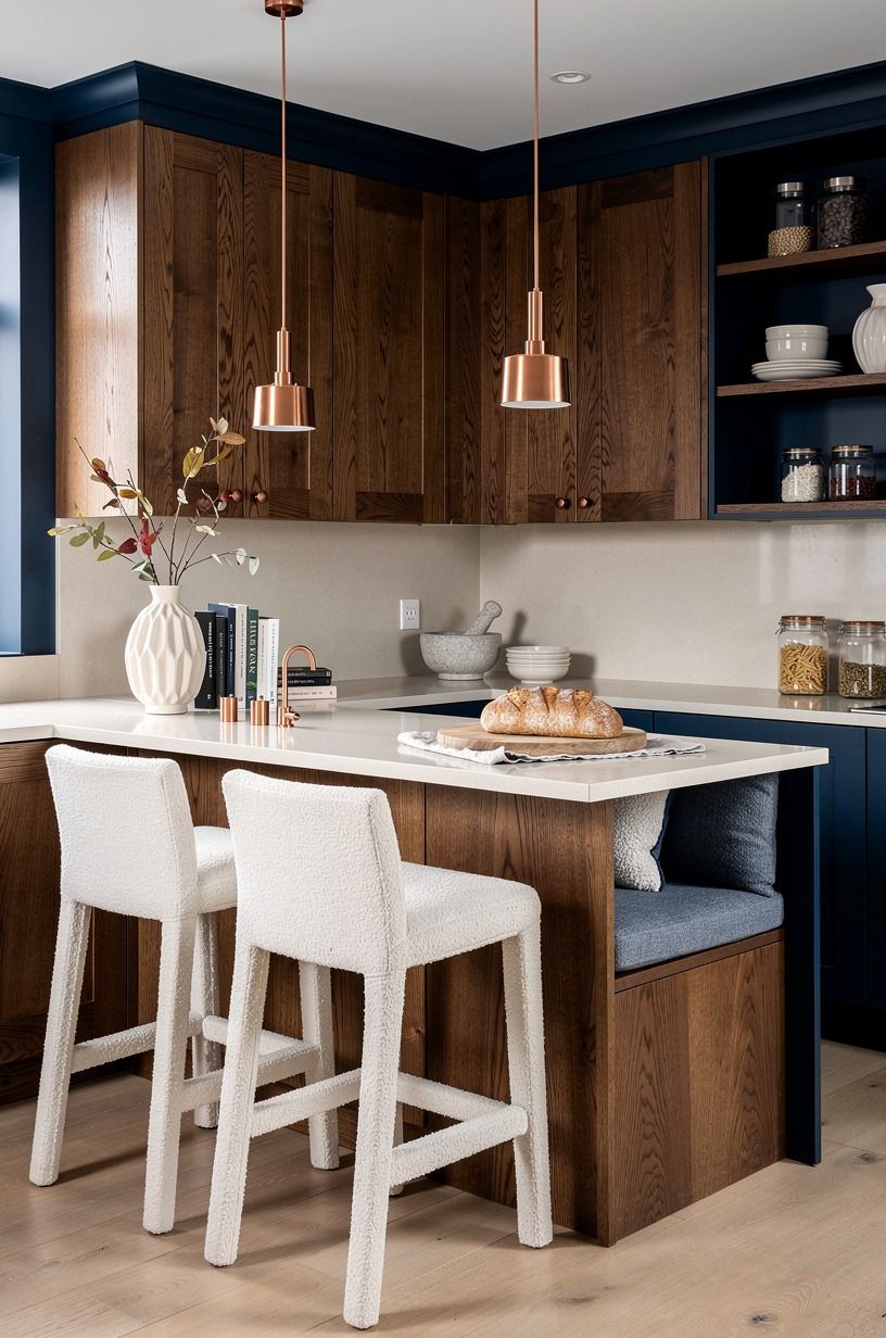 Use The Two-Wood Rule for a classic wood kitchen