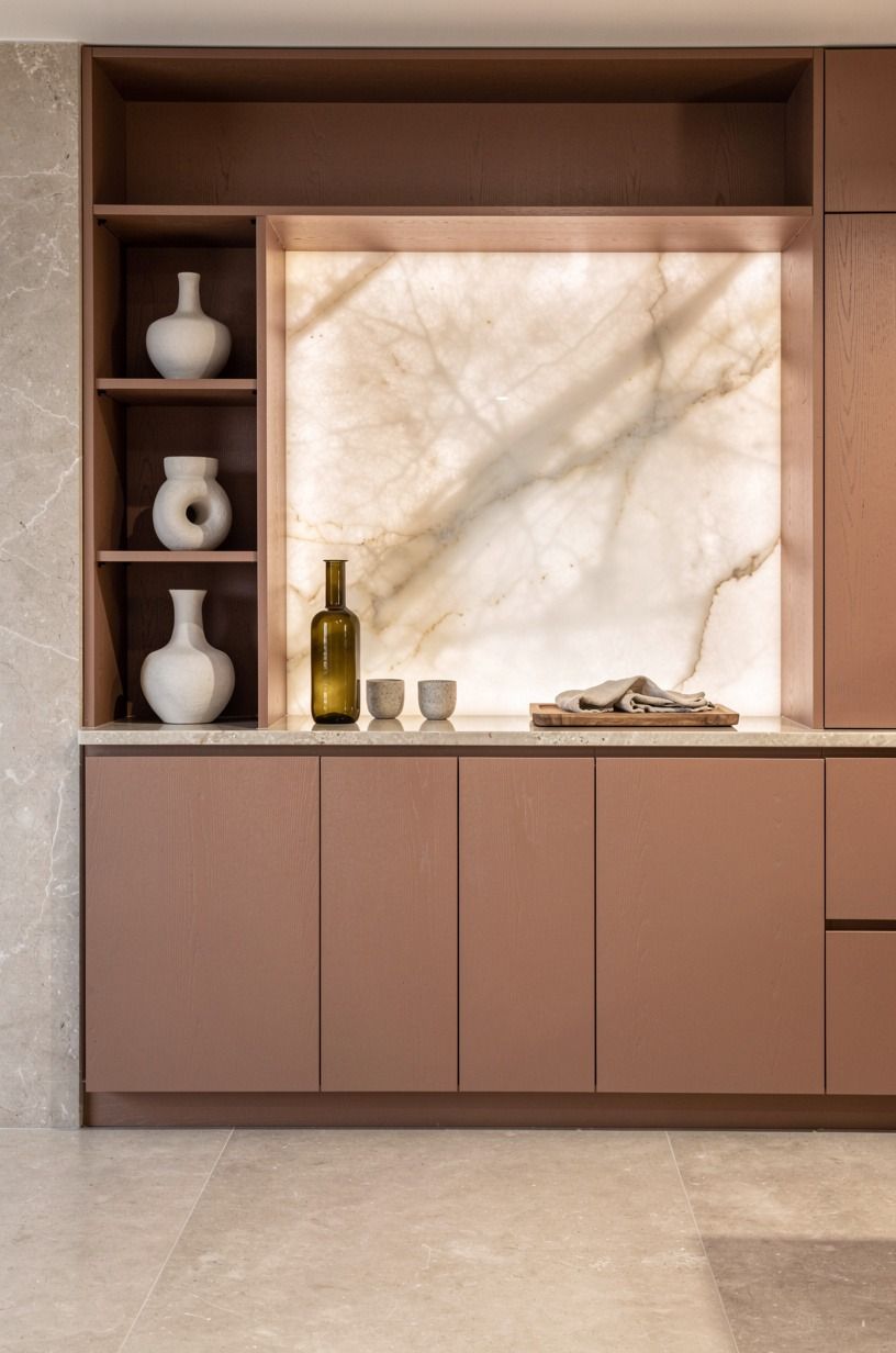 Build the bar wall, even if the bar is a cabinet