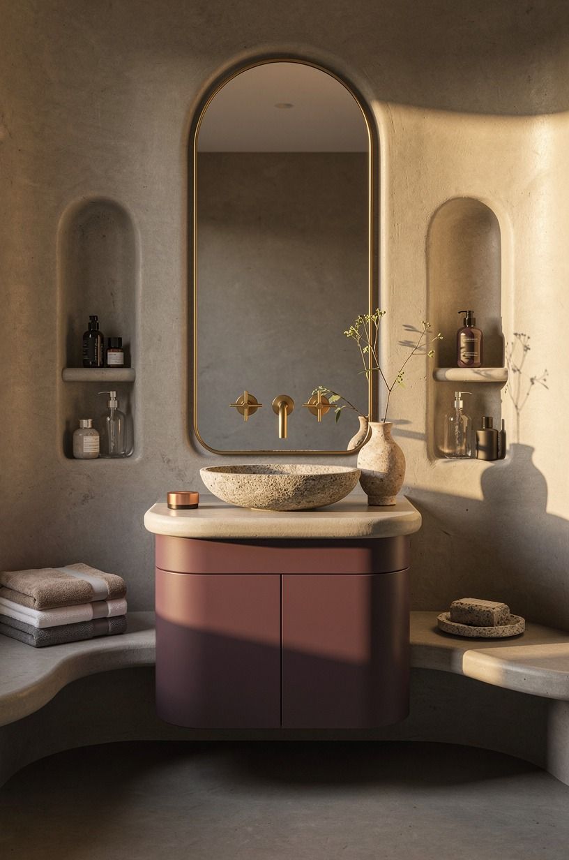 Choose brushed brass over polished chrome for warmth