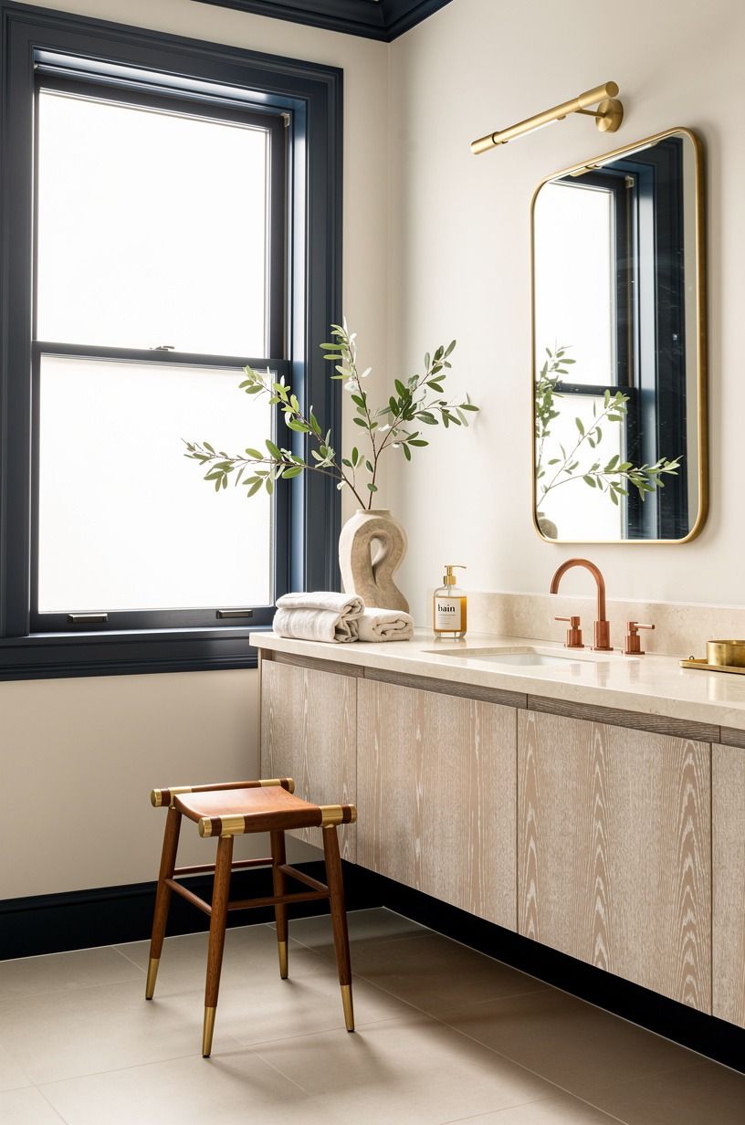 Paint the trim in Farrow & Ball Hague Blue No. 30