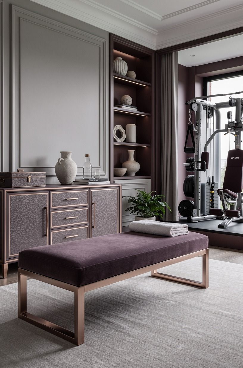 Anchor the room with a real bench (not an ottoman)