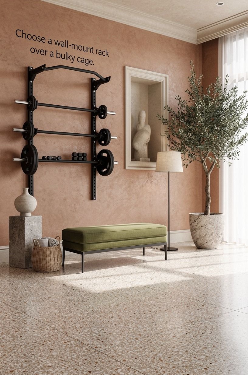 Choose a wall-mount rack over a bulky cage