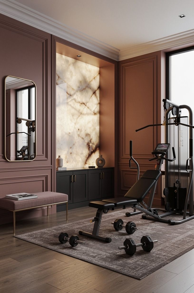 Paint the room like a private club gym