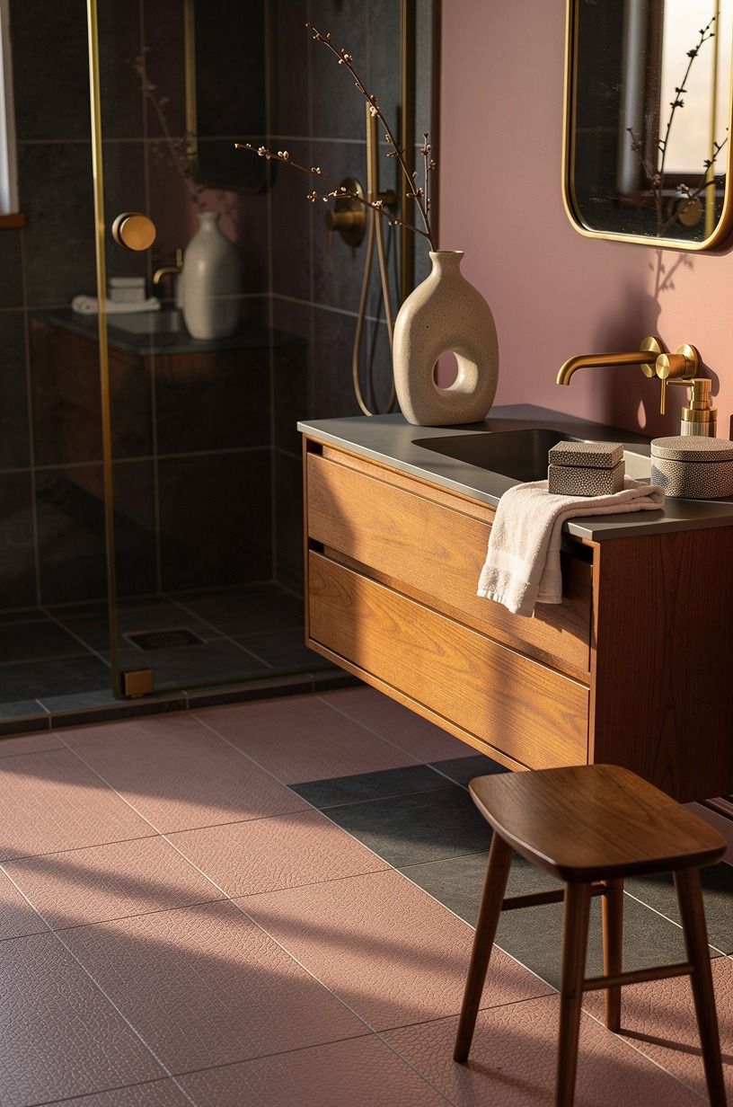 Choose tile texture over a busy pattern