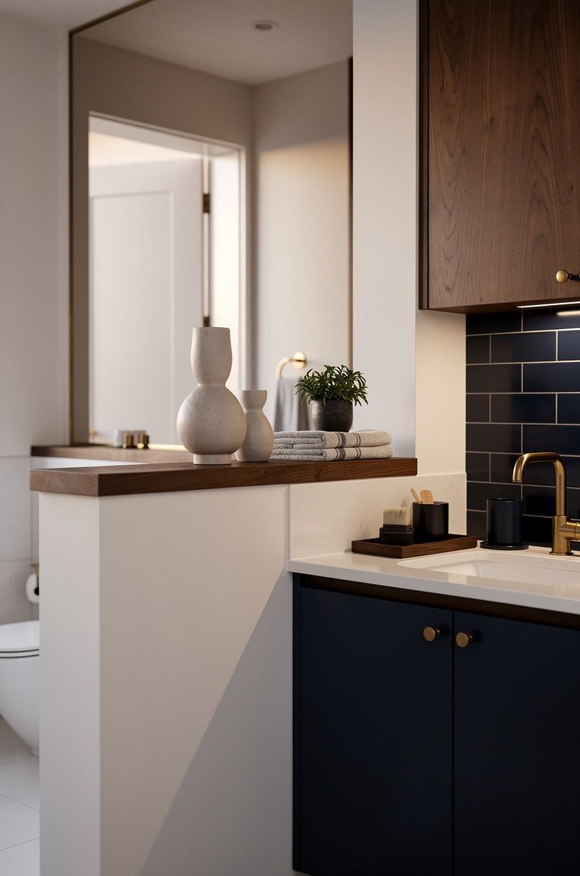Make the half wall earn its counter space