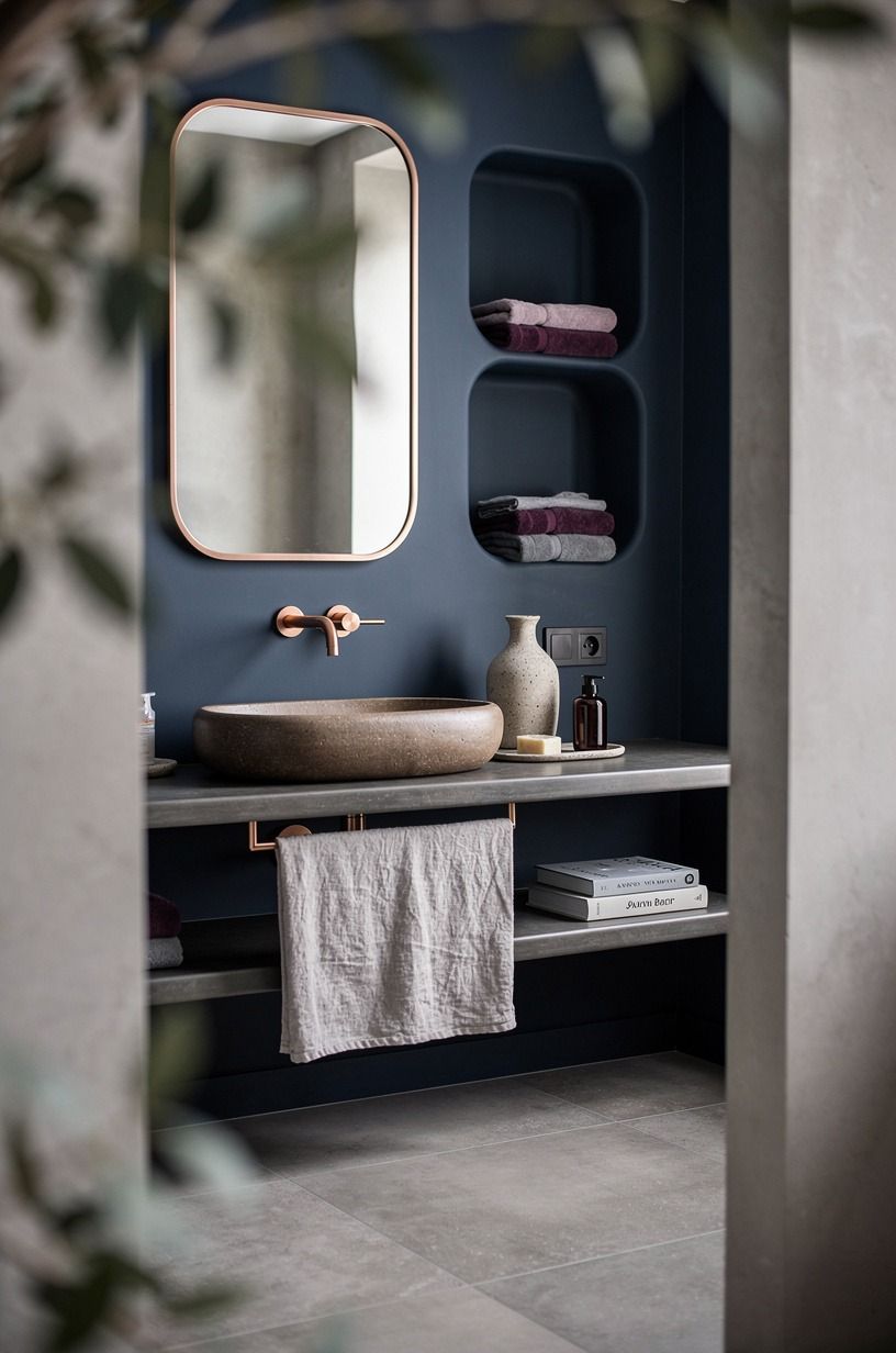 Paint the far wall in Farrow & Ball Hague Blue