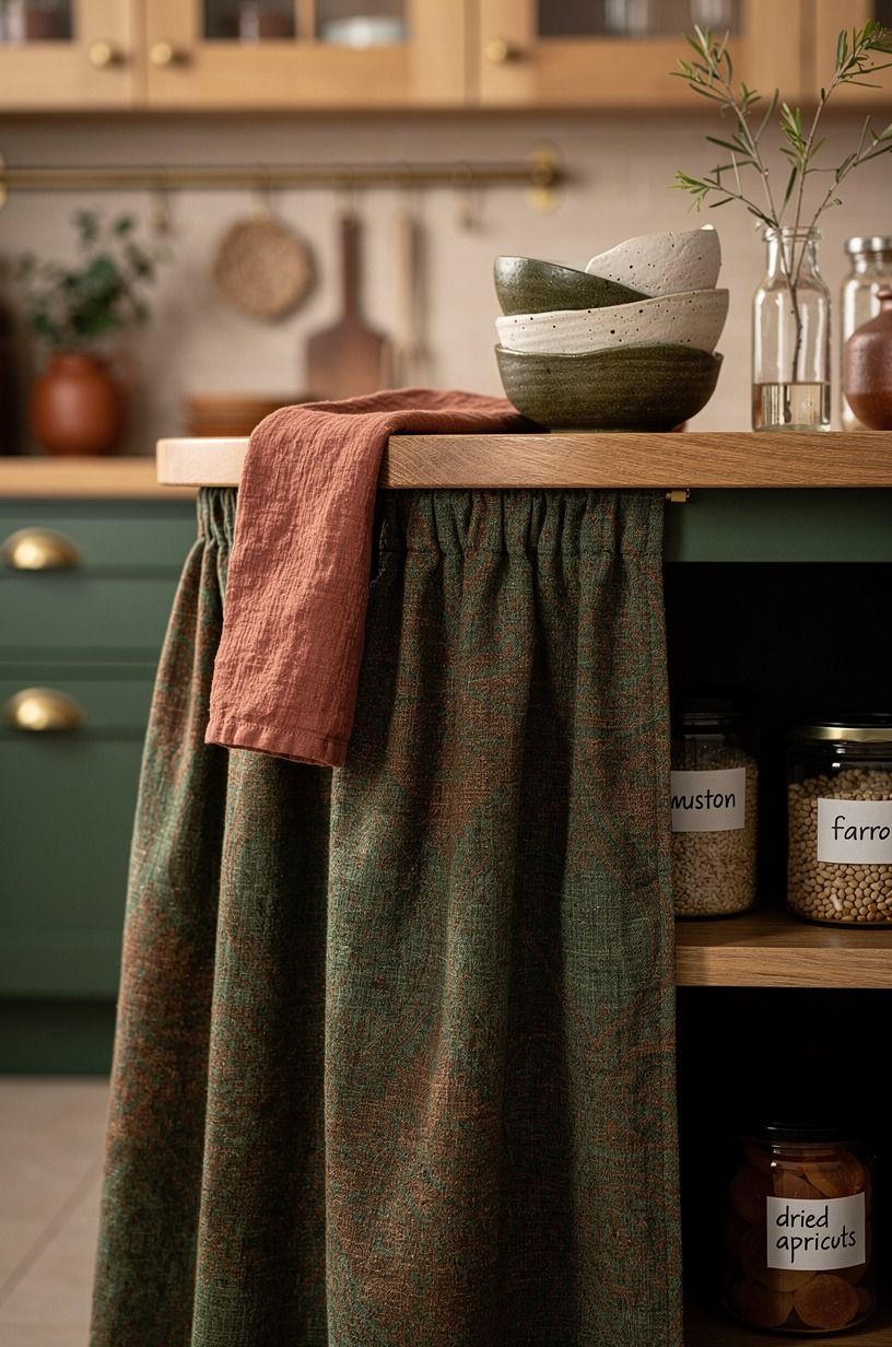 Can a skirted pantry hide the everyday clutter?