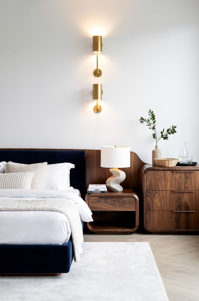 Hang unlacquered brass sconces at the Three-Height Light Stack