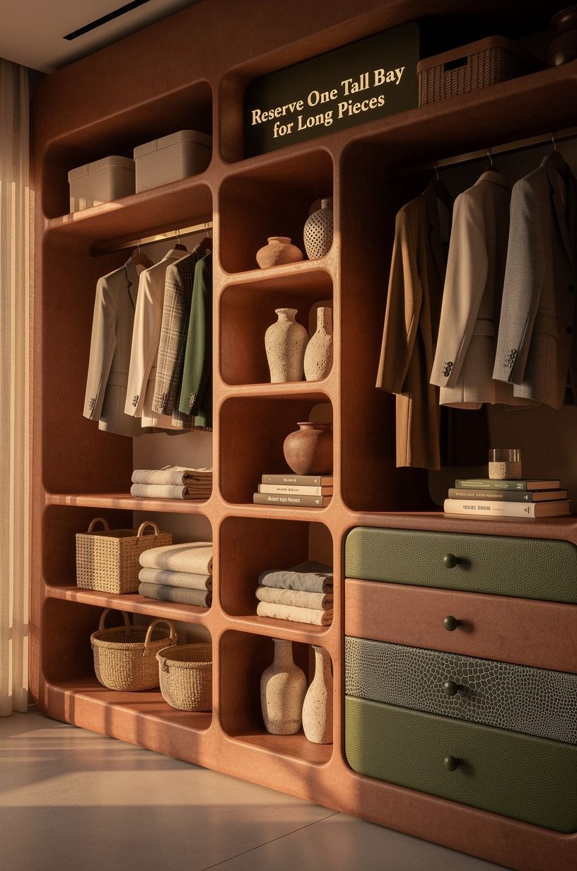 Reserve One Tall Bay for Long Pieces