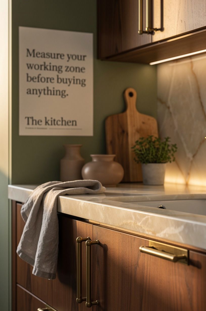 Measure your working zone before buying anything