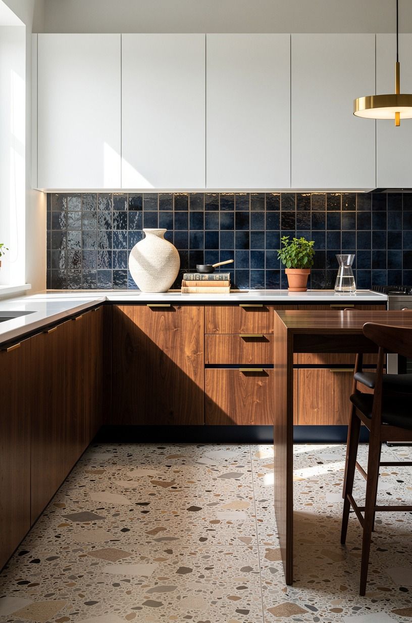 Use hand-glazed tile to make the backsplash earn its place