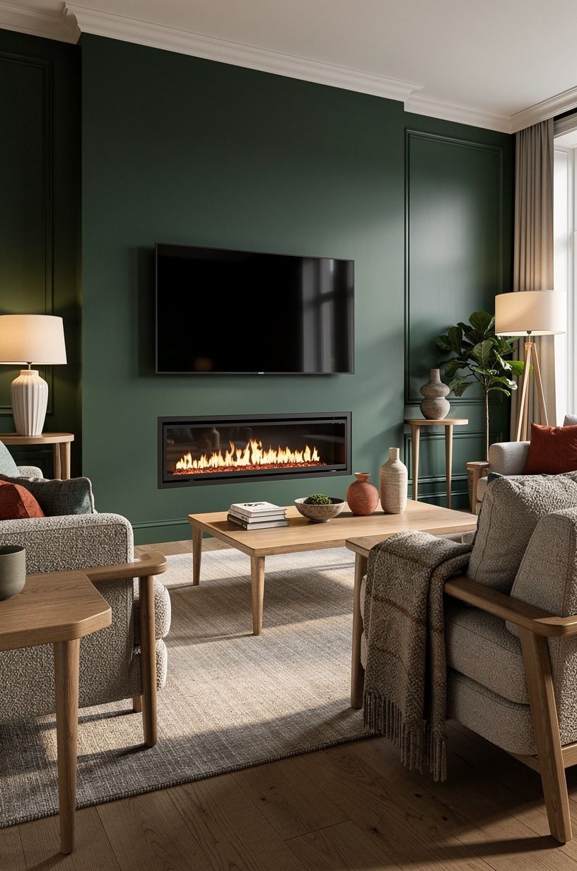 15 Media Wall Ideas With an Electric Fire for Instant Cosiness, No Renovation Needed