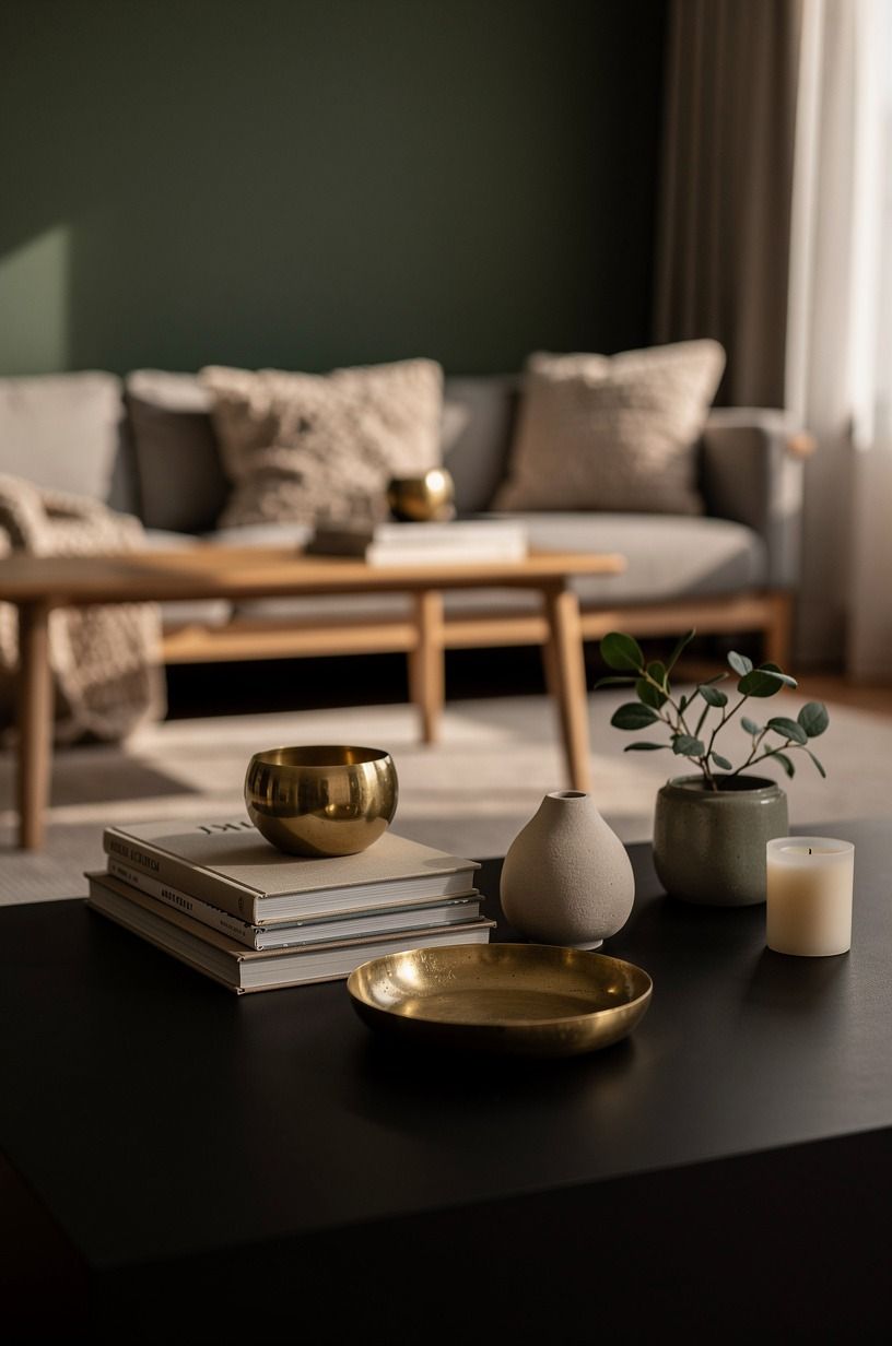 Try brass over black when the room feels flat