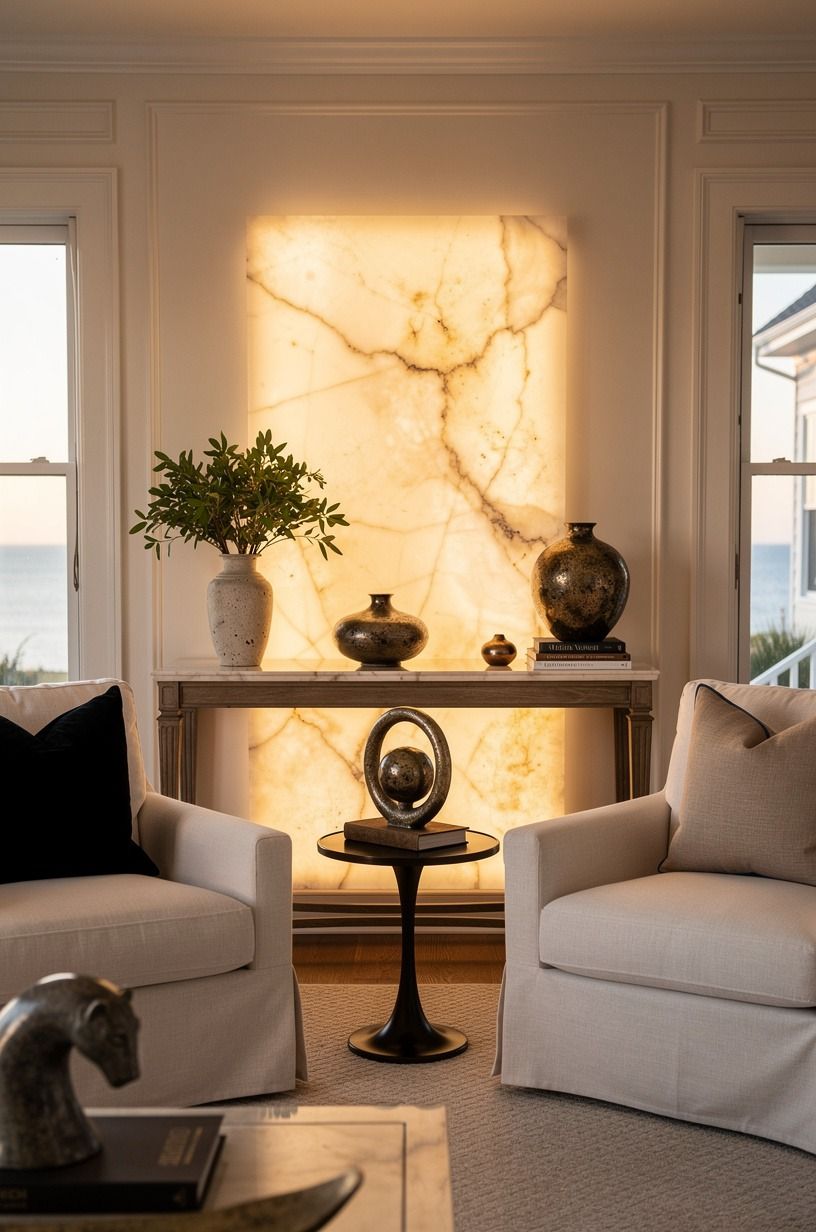 Swap plastic-looking accents for aged metal