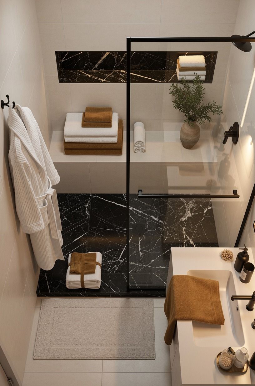 Frame the Shower With a Linen-First Strategy
