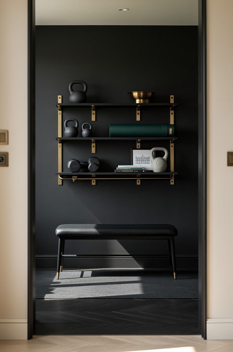 Float a wall-mount rack (and hide the hardware)