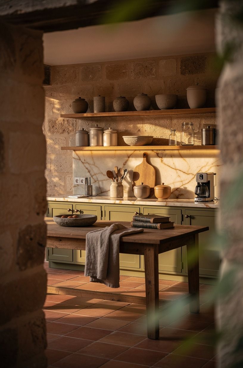 Frame your everyday tools like rustic country kitchen decor